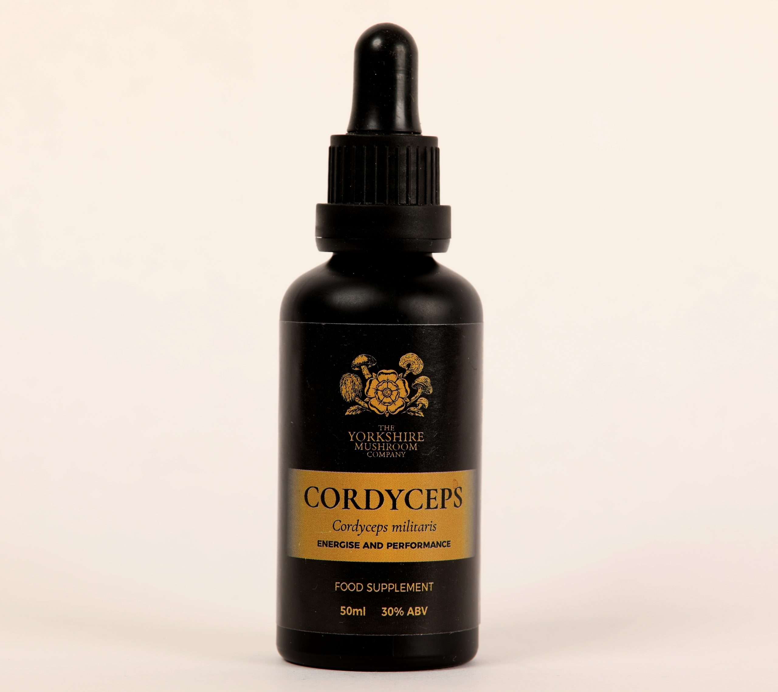 Yorkshire Mushroom Company Cordyceps tincture box packaging