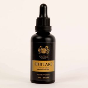 Yorkshire Mushroom Company Shiitake tincture box packaging