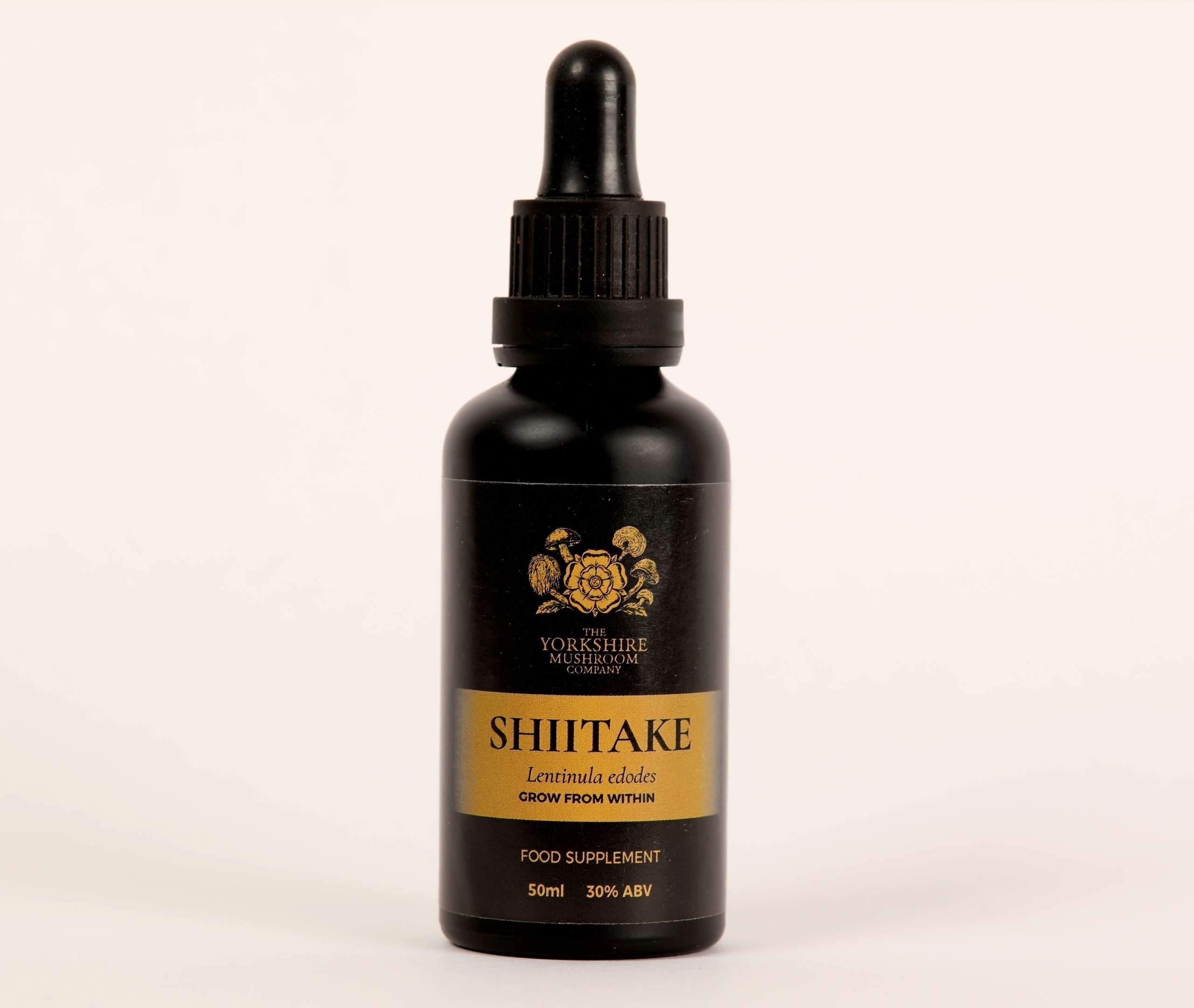 Yorkshire Mushroom Company Shiitake tincture box packaging